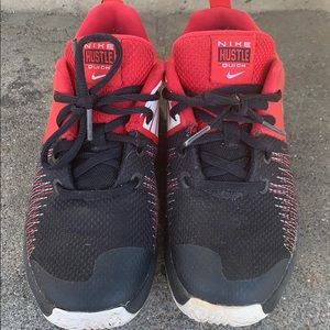 Kids red and black Nike